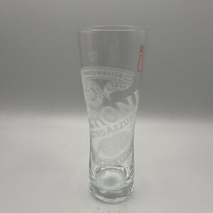 Peroni Brewery Nastro Azzurro Birra 8.5 In  Italian Beer Glass Lombardy Italy